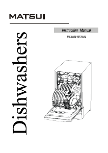 Manual Matsui MF3WN Dishwasher