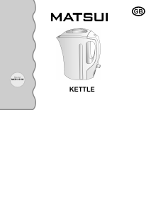 Manual Matsui MKE1151W Kettle