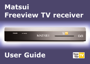 Bruksanvisning Matsui TUTV1 Digitalmottagare