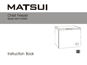 Manual Matsui MCF180WE Freezer