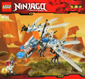 Mode d’emploi Lego set 2260 Ninjago L'attaque du Dragon de Glace