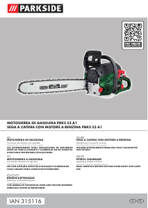 Manuale Parkside IAN 315116 Motosega