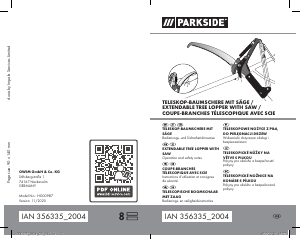 Instrukcja Parkside IAN 356335 Nożyce ogrodowe