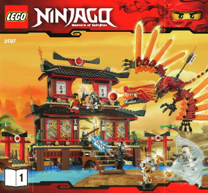 Handleiding Lego set 2507 Ninjago Vuurtempel
