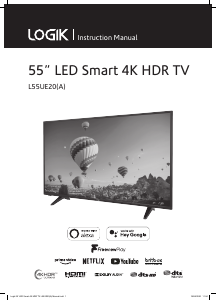 Handleiding Logik L55UE20 LED televisie