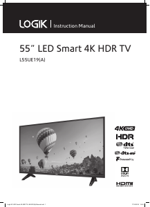 Handleiding Logik L55UE19 LED televisie