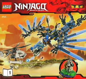 Handleiding Lego set 2521 Ninjago Gevecht met de bliksemdraak