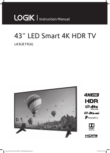 Handleiding Logik L43UE19 LED televisie