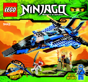 Handleiding Lego set 9442 Ninjago Jay's stormfighter