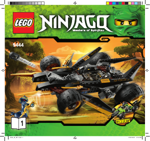 Handleiding Lego set 9444 Ninjago Coles verdedigingsvoertuig