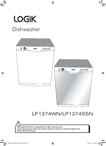 Manual Logik LF1274WN Dishwasher