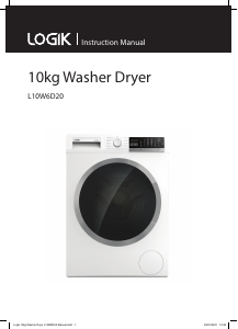 Bruksanvisning Logik L10W6D20 Kombinerad tvätt-tork