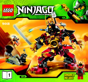 Handleiding Lego set 9448 Ninjago Samurai robot