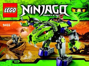 Handleiding Lego set 9455 Ninjago Fangpyre mech