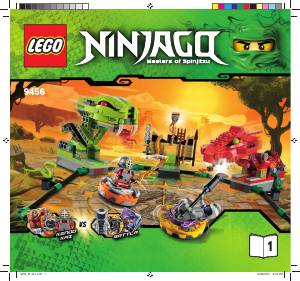 Handleiding Lego set 9456 Ninjago Slangengevecht