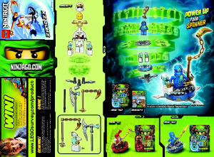 Kullanım kılavuzu Lego set 9554 Ninjago Zane ZX