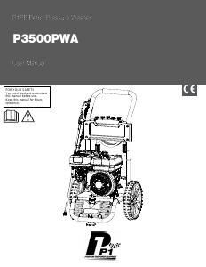 Bruksanvisning P1PE P3500PWA Högtryckstvätt