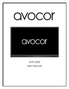 Handleiding Avocor AVE-5530 LED monitor