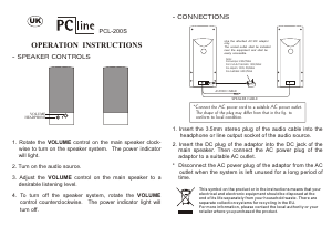 Manuál PC Line PCL-200S Reproduktor