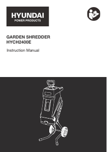 Manual Hyundai HYCH2400E Garden Shredder