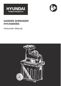 Manual Hyundai HYCH2800ES Garden Shredder