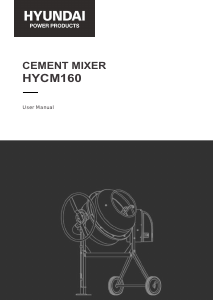 Handleiding Hyundai HYCM160 Cementmixer