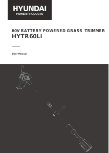 Bruksanvisning Hyundai HYTR60Li Grästrimmer
