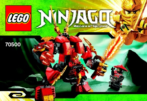 Handleiding Lego set 70500 Ninjago Kai's vuurrobot