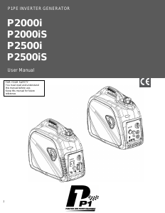 Bruksanvisning Hyundai P2500i Generator
