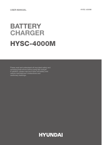 Bruksanvisning Hyundai HYSC-4000M Batteriladdare