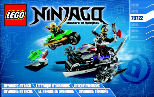 Manual de uso Lego set 70722 Ninjago El ataque de OverBorg