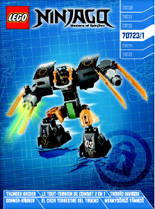 Manual de uso Lego set 70723 Ninjago El caza terrestre del trueno