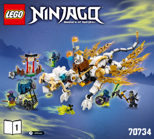Käyttöohje Lego set 70734 Ninjago Mestari Wu-lohikäärme