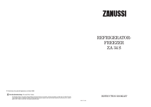 Bruksanvisning Zanussi ZA34S Kyl-frys
