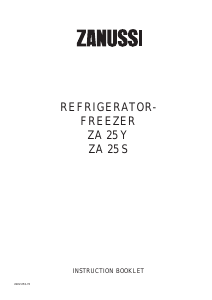 Bruksanvisning Zanussi ZA25Y Kyl-frys