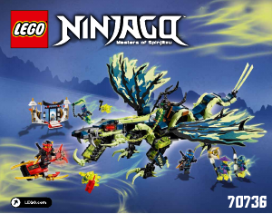 Käyttöohje Lego set 70736 Ninjago Moro-lohikäärmeen hyökkäys