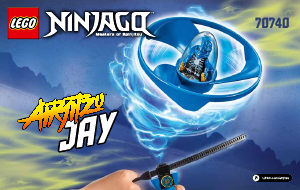 Bruksanvisning Lego set 70740 Ninjago Airjitzu Jay flyer