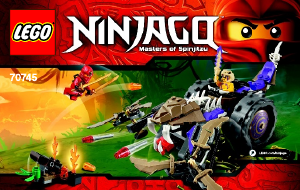 Käyttöohje Lego set 70745 Ninjago Anakondrai murskaaja