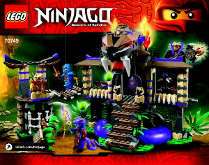 Käyttöohje Lego set 70749 Ninjago Käärmeen saapuminen