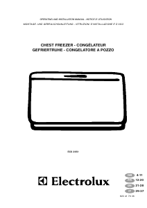 Bedienungsanleitung Electrolux ECS2651 Gefrierschrank