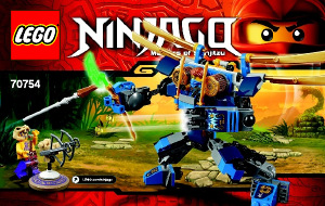 Käyttöohje Lego set 70754 Ninjago Elektrorobotti