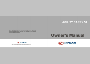Bruksanvisning Kymco Agility Delivery Skoter