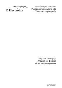 Прирачник Electrolux ENA34935X Фрижидер-замрзнувач