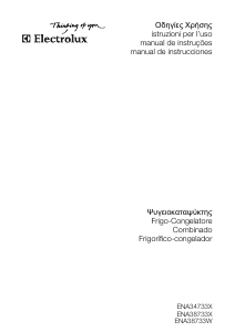 Manual Electrolux ENA34733X Frigorífico combinado