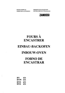 Bedienungsanleitung Zanussi BNX431 Backofen