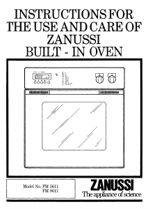 Bruksanvisning Zanussi FM5611 Ugn