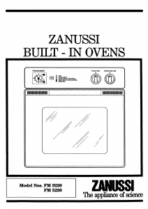 Manual Zanussi FM9230 Oven