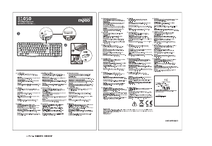 Manual Rapoo E1050 Keyboard