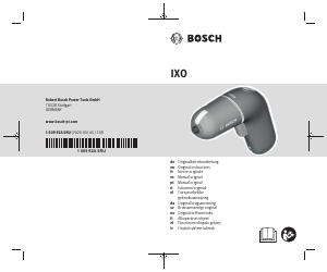 Manuale Bosch IXO Avvitatore