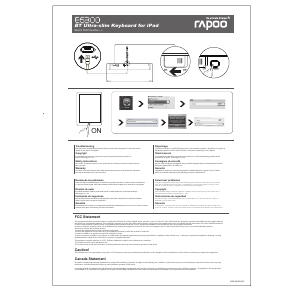 Manual Rapoo E6300 Keyboard